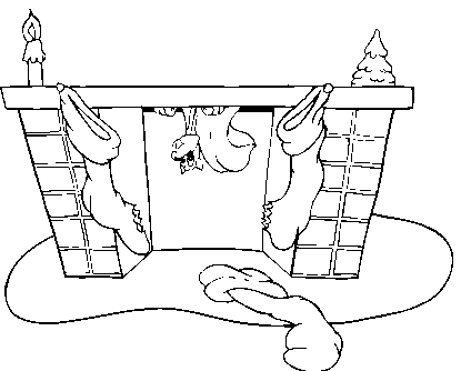 Skarpety świąteczne kolorowanki